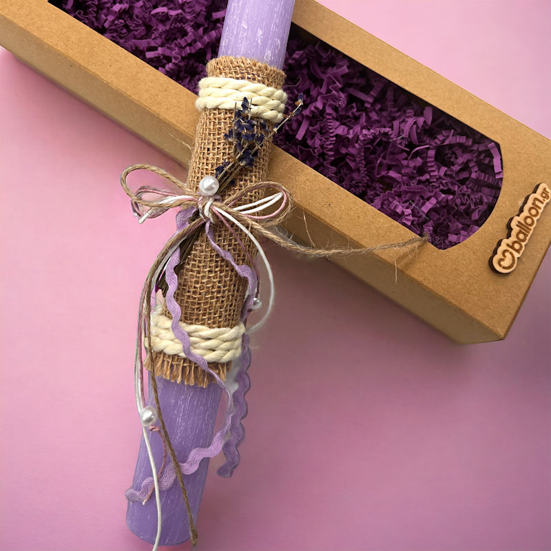 Λαμπάδα Αρωματική Λεβάντα