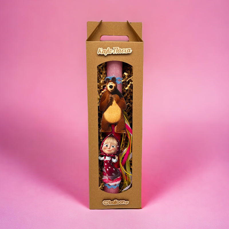 Λαμπάδα Αρωματική Μασα & Αρκούδος