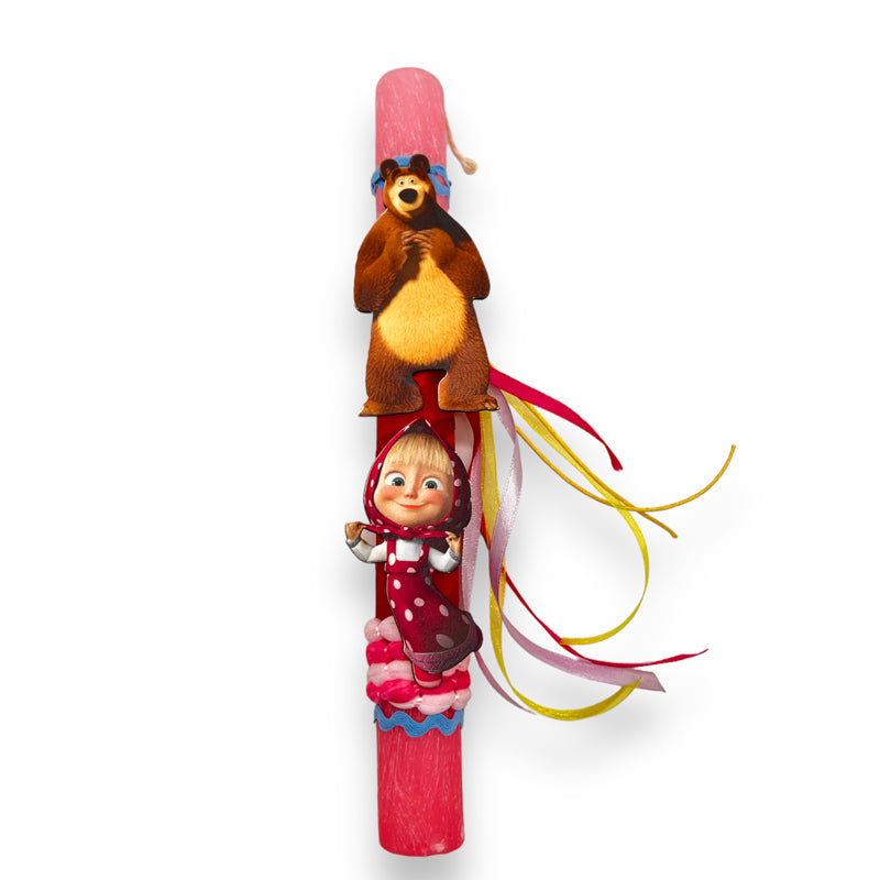 Λαμπάδα Αρωματική Μασα & Αρκούδος