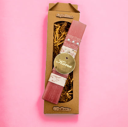 Λαμπάδα Αρωματική Plexi με Όνομα