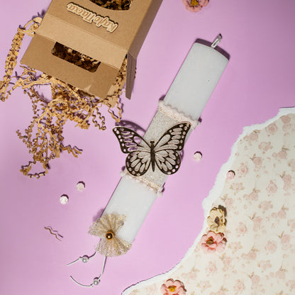 Λαμπάδα Αρωματική Plexi Πεταλούδα