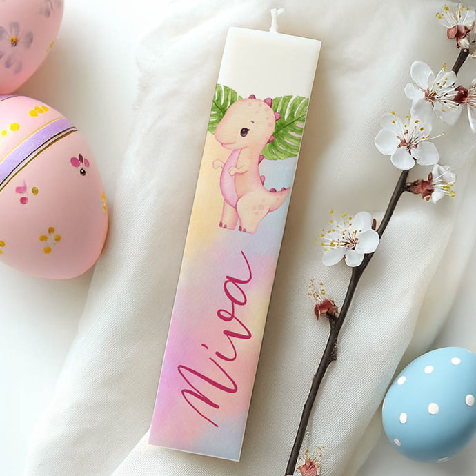 Λαμπάδα Δεινοσαυράκι Τυπωμένη