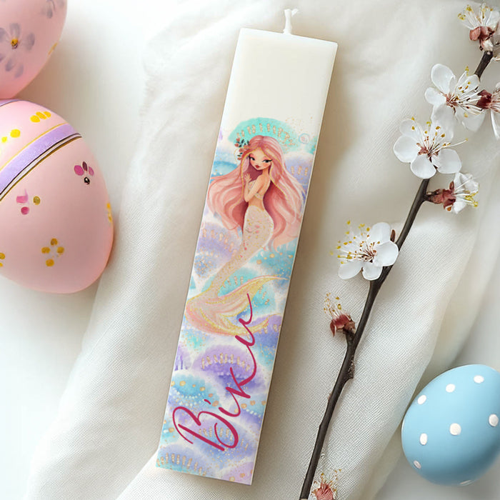 Λαμπάδα Γοργόνα Τυπωμένη