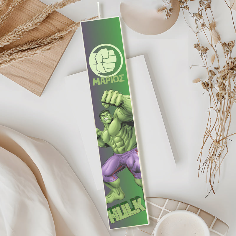 Λαμπάδα Hulk Τυπωμένη