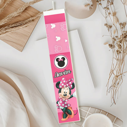 Λαμπάδα Minnie Mouse Ροζ Τυπωμένη