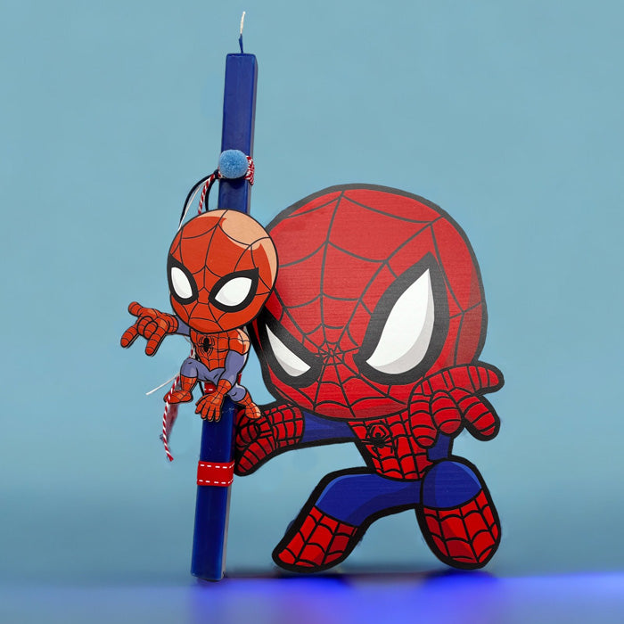 Λαμπάδα Spidey με ξύλινο κάδρο