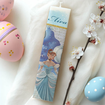 Λαμπάδα Σταχτοπούτα Τυπωμένη