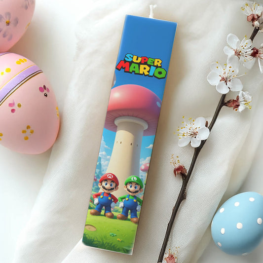 Λαμπάδα Super Mario Τυπωμένη
