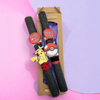 Λαμπάδες για Ζευγάρι Αρωματικές - Πίκατσου (2 τεμ)