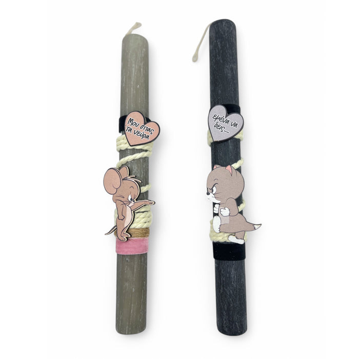 Λαμπάδες για Ζευγάρι Αρωματικές - Tom & Jerry (2 τεμ)