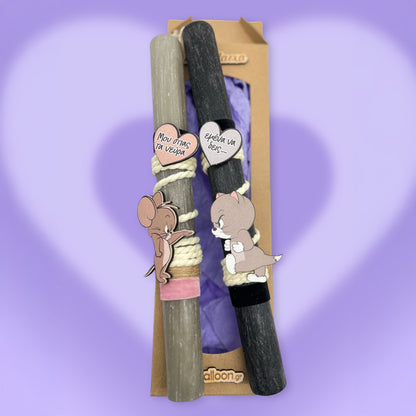 Λαμπάδες για Ζευγάρι Αρωματικές - Tom & Jerry (2 τεμ)