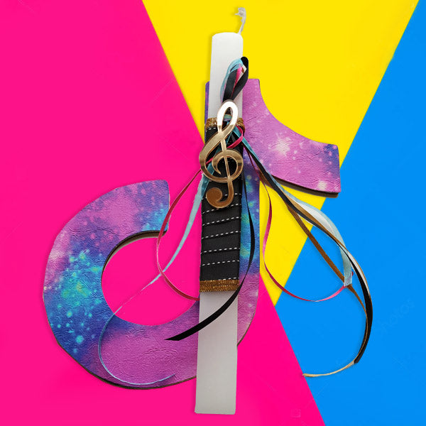 Λαμπάδα Tik Tok - Ξύλινο Κάδρο