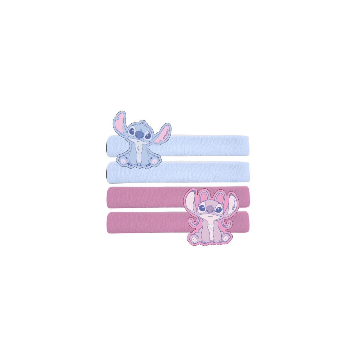 Λαστιχάκια μαλλιών Stitch & Angel (4 τεμ)
