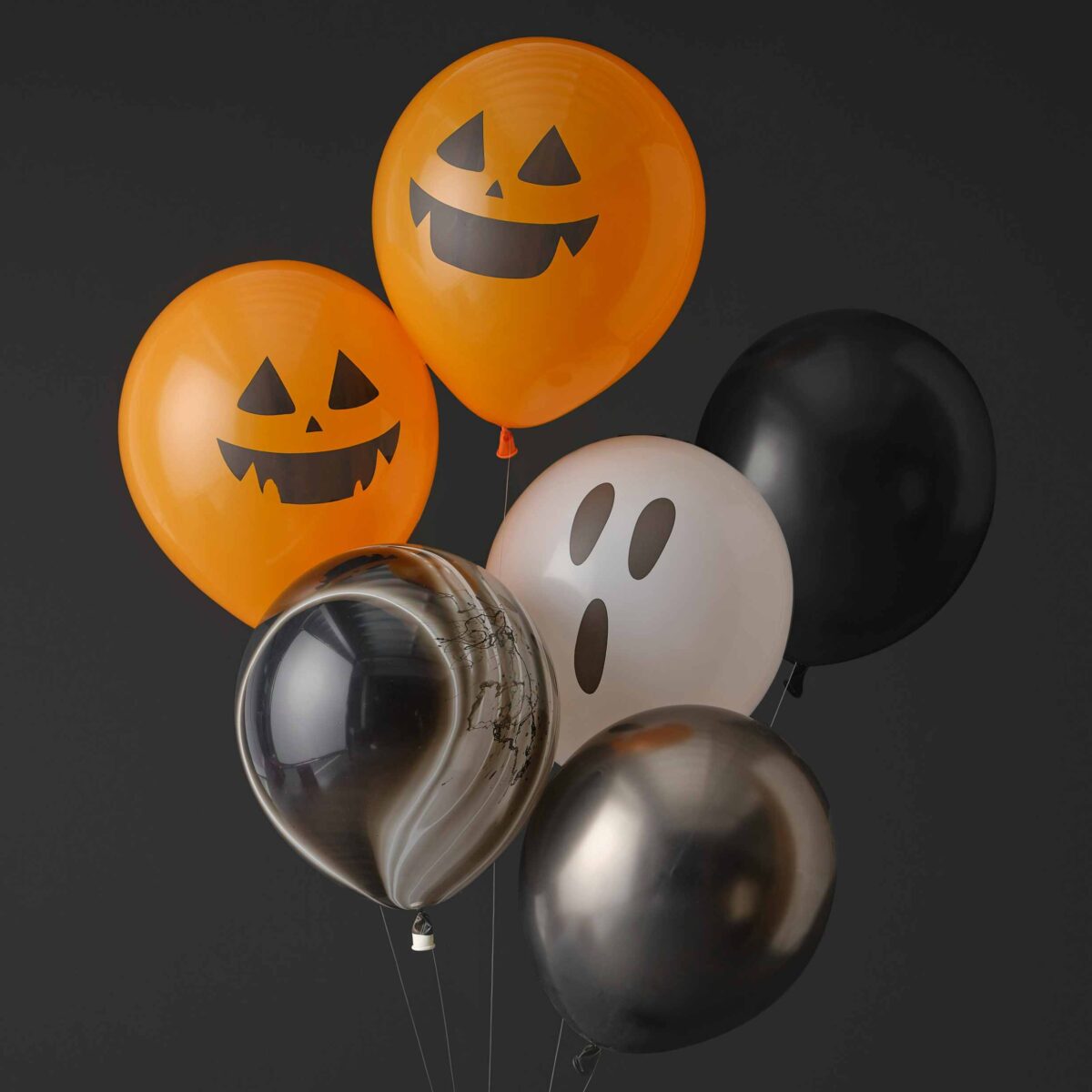 Λάτεξ μπαλόνια Halloween 'Pumpkin & Ghost' (6 τεμ)