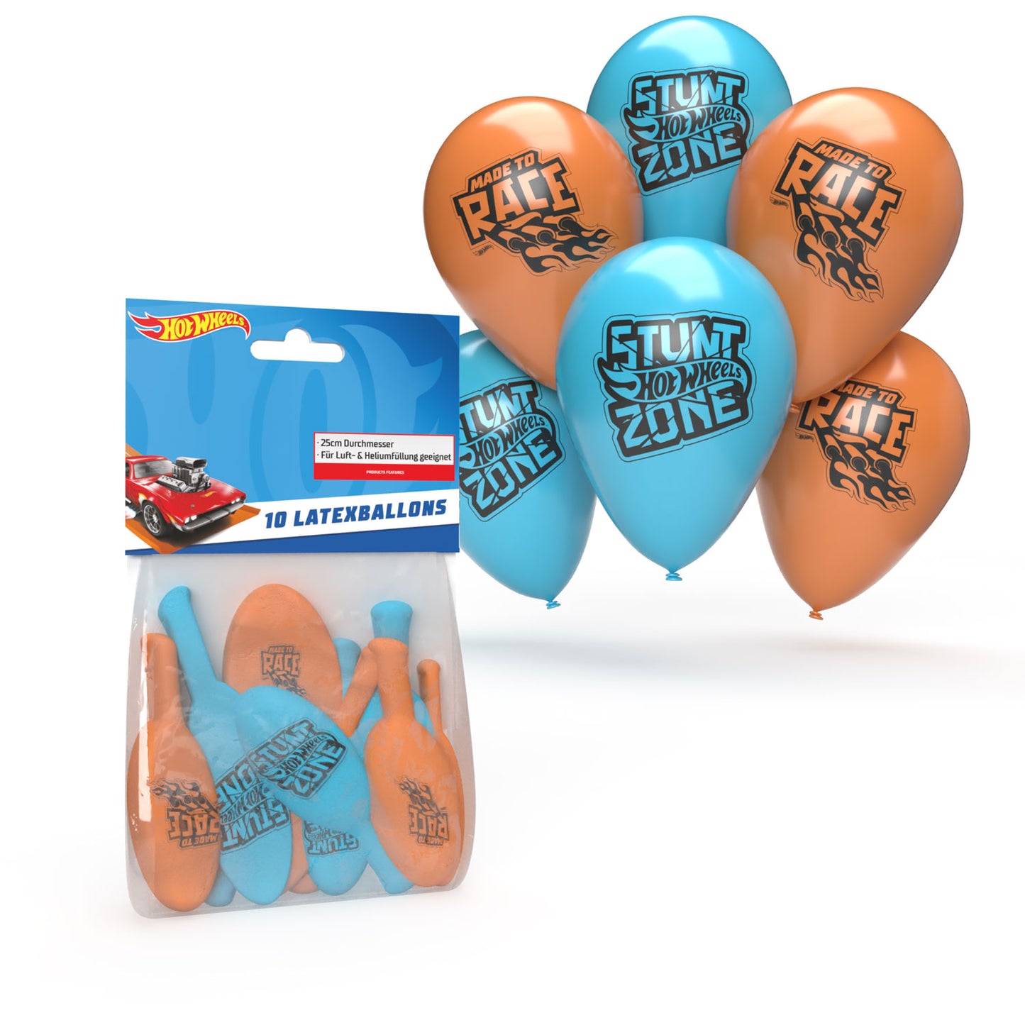 Λάτεξ Μπαλόνια Hot Wheels (10 τεμ)