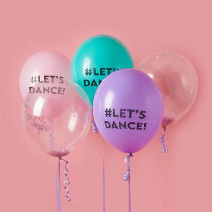 Λάτεξ Μπαλόνια Let's Dance (5 τεμ)
