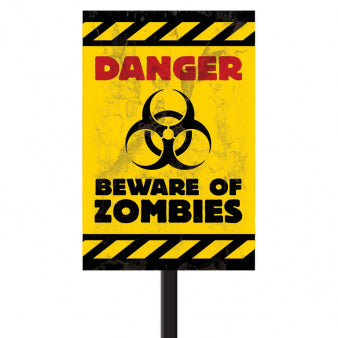 Zombies Plastic Lawn Signs 38cm h x 27.7cm w
