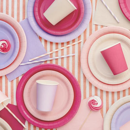 Λιλά Χάρτινα Ποτήρια (6 τεμ)