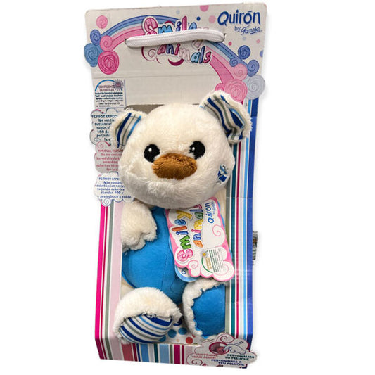 Λούτρινο Αρκουδάκι με μπλε κοιλίτσα