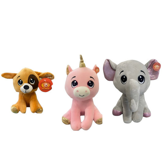 Λούτρινο Ζωάκι 16cm (3 σχέδια)