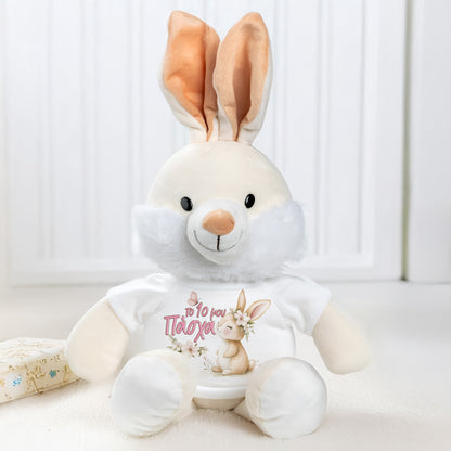 Λούτρινο Λαγουδάκι Το Πρώτο Μου Πάσχα - Κορίτσι