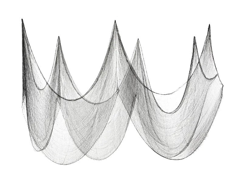 Μαύρο Διακοσμητικό Δίχτυ Halloween 9.8m