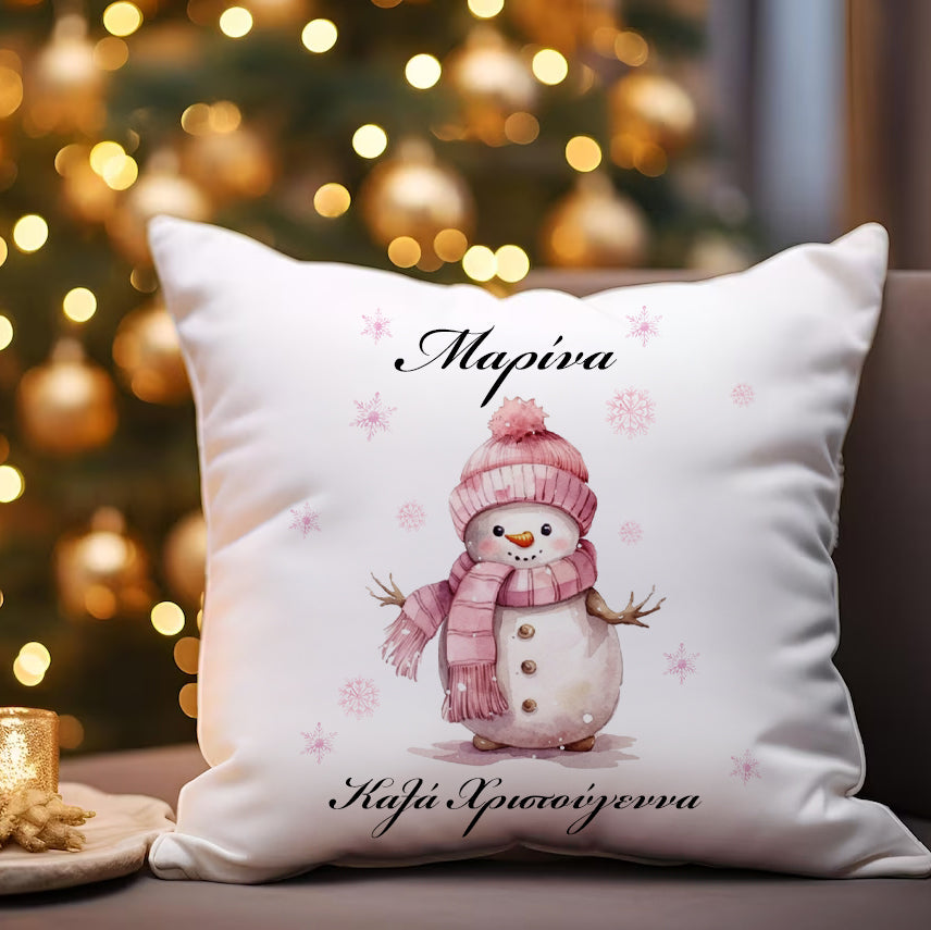 Μαξιλάρι Χριστουγεννιάτικο - Girly Χιονάνθρωπος