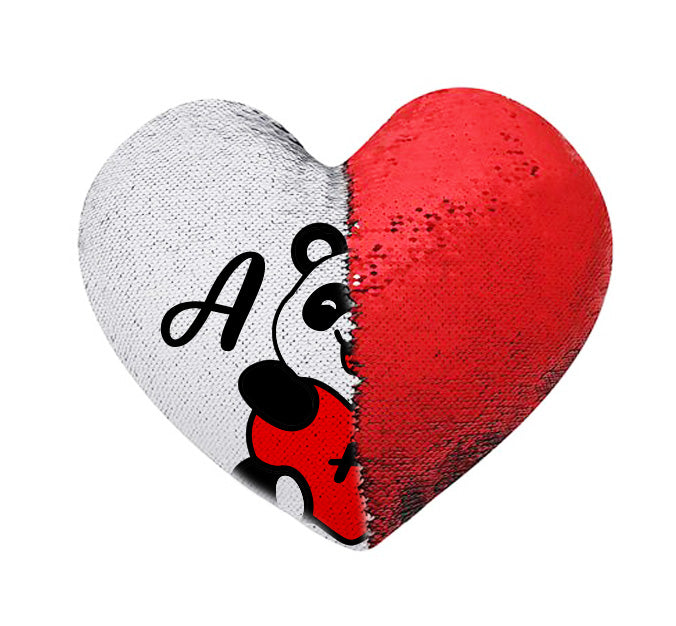 Μαξιλάρι Καρδιά με πούλιες - Αρκουδάκι Πάντα