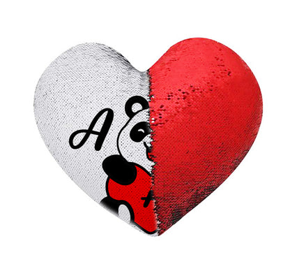 Μαξιλάρι Καρδιά με πούλιες - Αρκουδάκι Πάντα