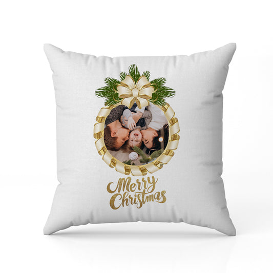 Μαξιλάρι Χριστουγεννιάτικο – χριστουγεννιάτικη μπάλα με φωτογραφία