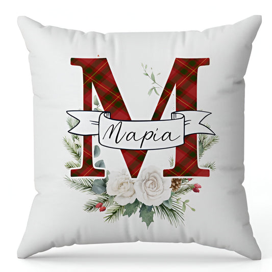 Μαξιλάρι Χριστουγέννων - Μονόγραμμα
