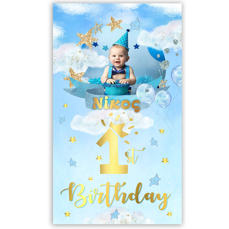 Μεγάλη Αφίσα με φωτογραφία 1st Birthday Boy