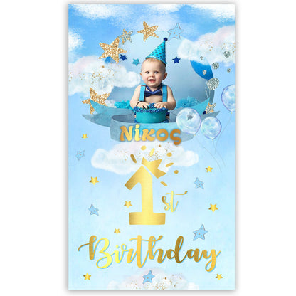 Μεγάλη Αφίσα με φωτογραφία 1st Birthday Boy