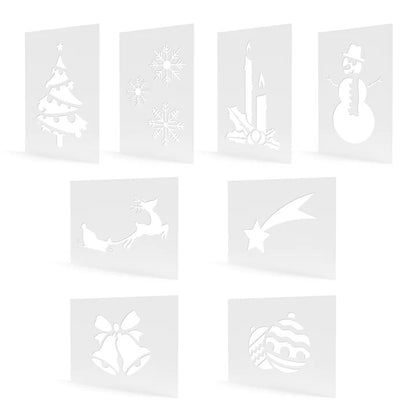 Μεμβράνες Στένσιλ Παραθύρων - Christmas (8 τεμ)