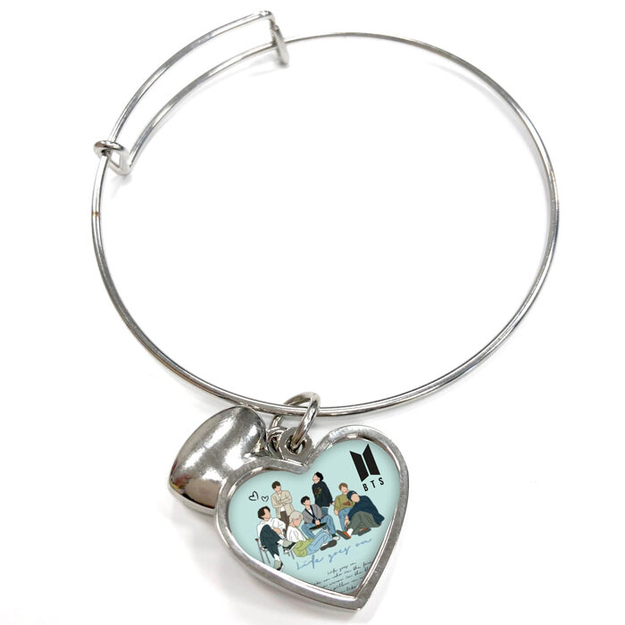 Μεταλλικό Βραχιόλι καρδιά - BTS