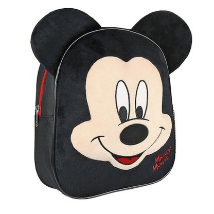 Mickey Mouse Λούτρινη Σχολική Τσάντα