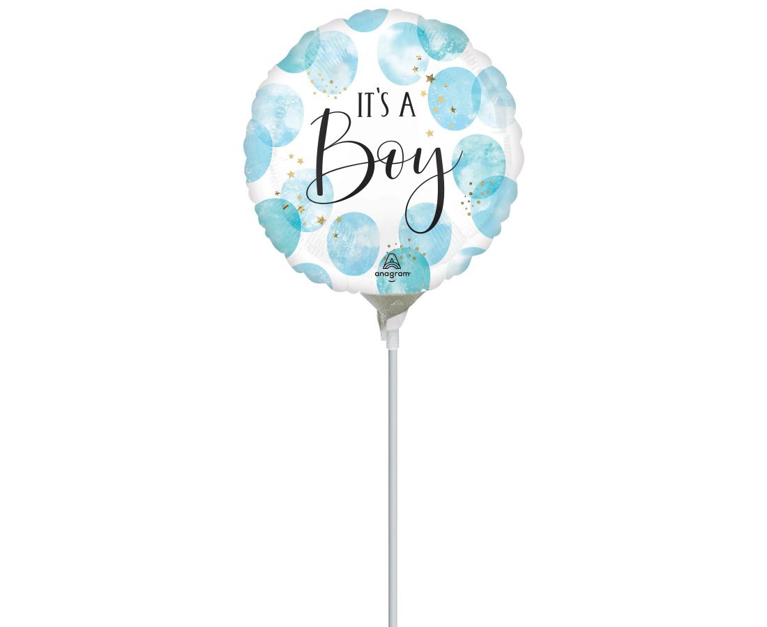 Mini Shape Μπαλόνι 'It's A Boy' watercolor