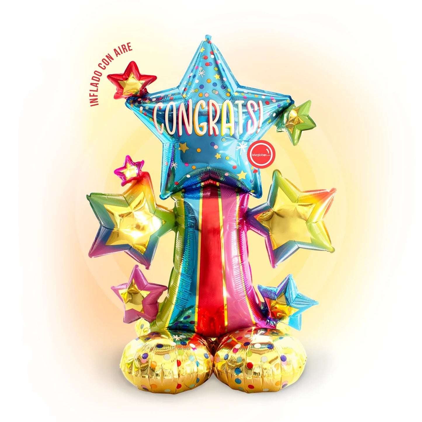 Μπαλόνι AirLoonz Junior - Αστέρια Congrats