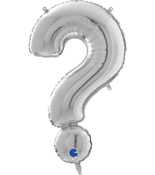 Μπαλόνι Ασημί Ερωτηματικό ?