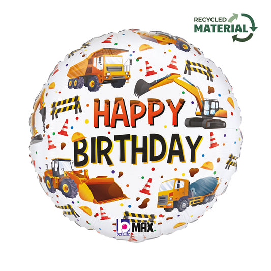 Μπαλόνι Construction Happy Birthday18''