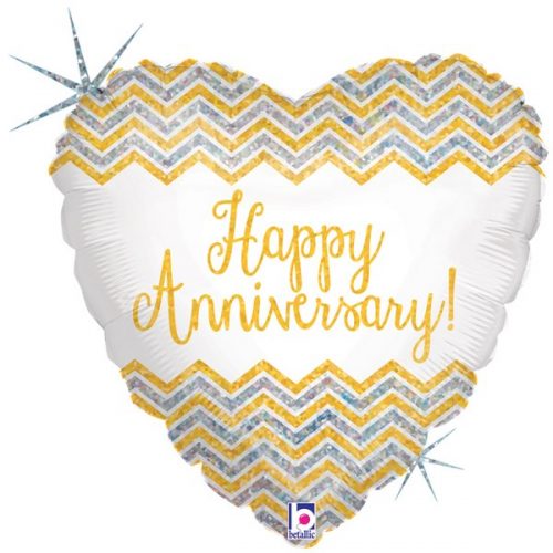 Μπαλόνι Επετείου Καρδιά "Happy Anniversary"