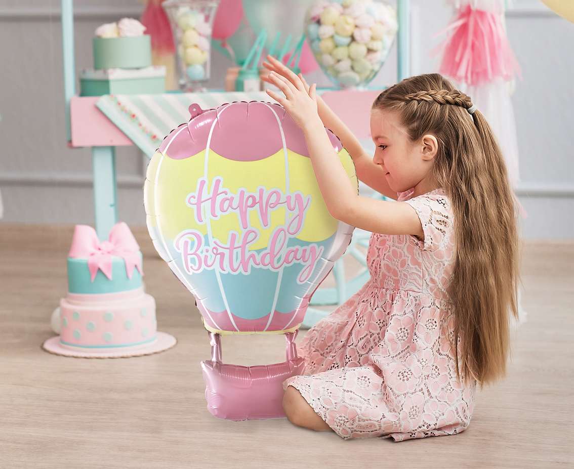 Μπαλόνι γενεθλίων πολύχρωμο Αερόστατο
