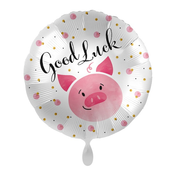 Μπαλόνι Γουρουνάκι "Good Luck" 18"