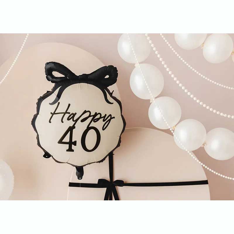 26" Μπαλόνι Happy 40 Με φιόγκο