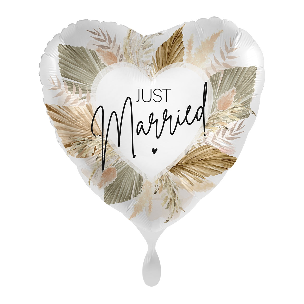 Μπαλόνι Just Married Φλοράλ 18"