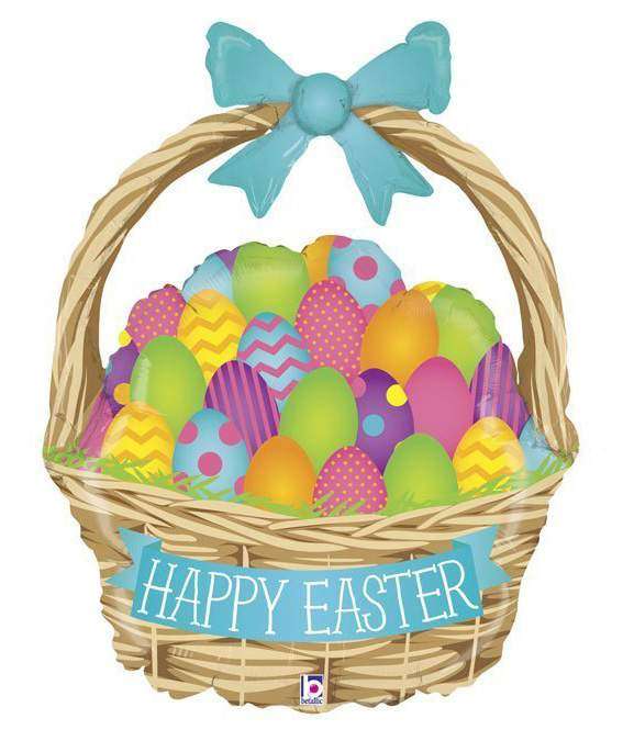 Μπαλόνι Καλάθι "Happy Easter" 99 εκ