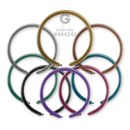 Μπαλόνι κατασκευής 260Q Shiny Assorted (100 τεμ)