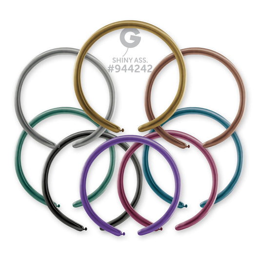 Μπαλόνι κατασκευής 260Q Shiny Assorted (100 τεμ)