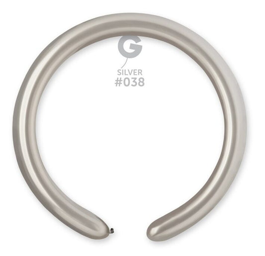 Μπαλόνι κατασκευής μακρόστενο 260Q Ασημί