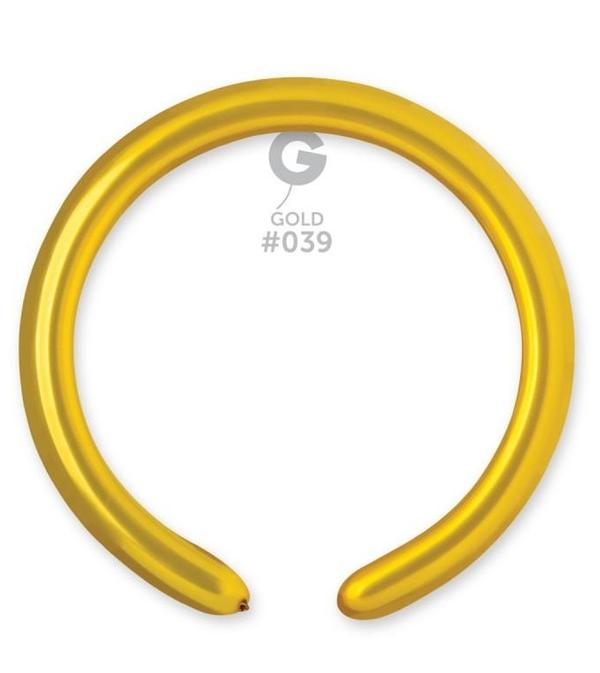 Μπαλόνι κατασκευής μακρόστενο 260Q Χρυσό (100 τεμ)